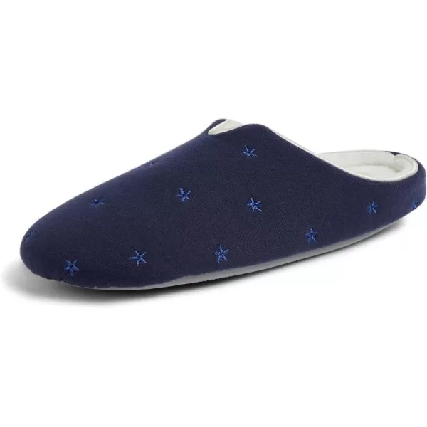 Dearfoams womens Dori Cozy Jersey Notch Clog Slipper