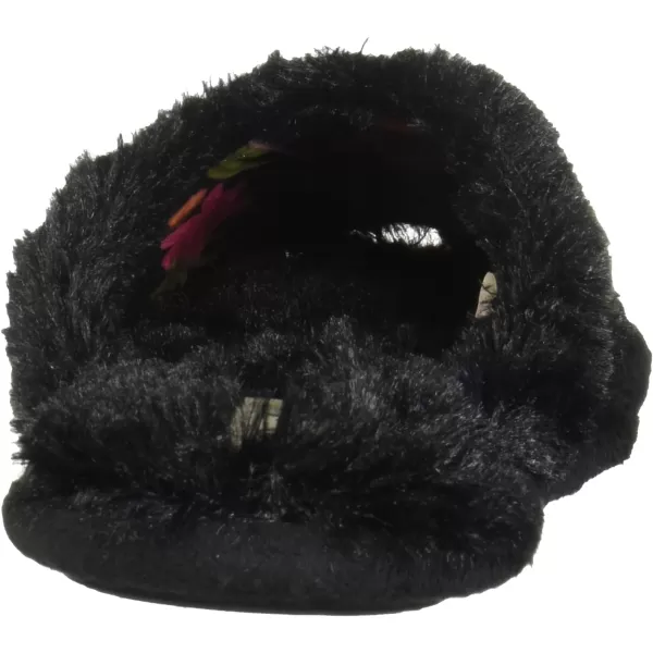 Dearfoams Women's Bailey faux fur Closed Toe Scuff Slipper