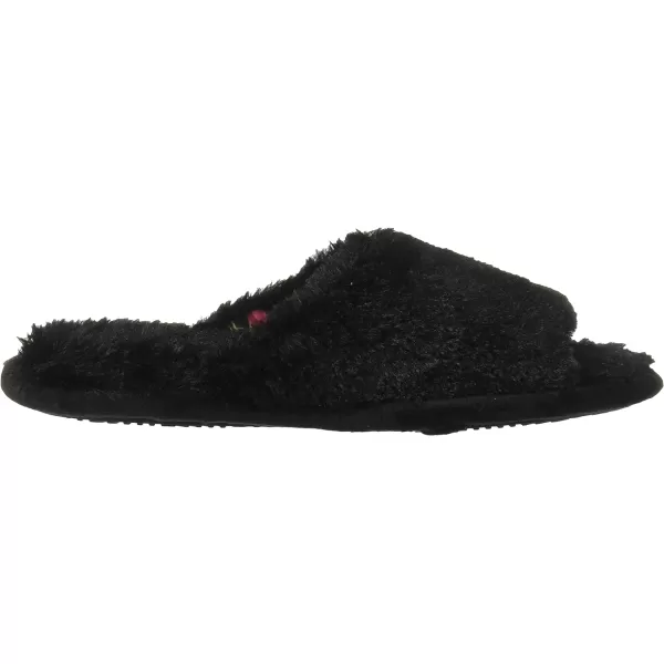 Dearfoams Women's Bailey faux fur Closed Toe Scuff Slipper