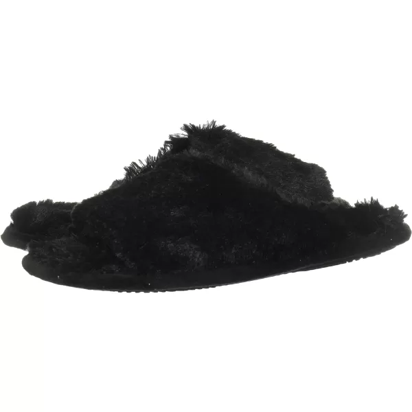 Dearfoams Women's Bailey faux fur Closed Toe Scuff Slipper