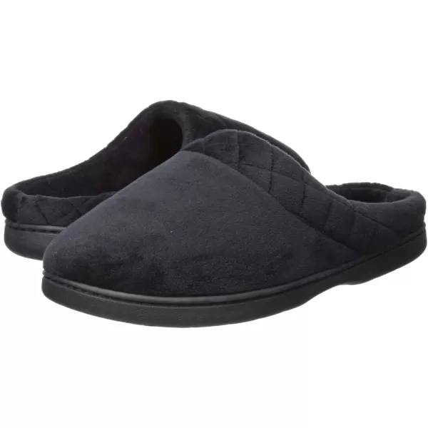 Dearfoams womens Indoor/Outdoor Memory Foam Darcy Microfiber Velour Clog, Wide Widths