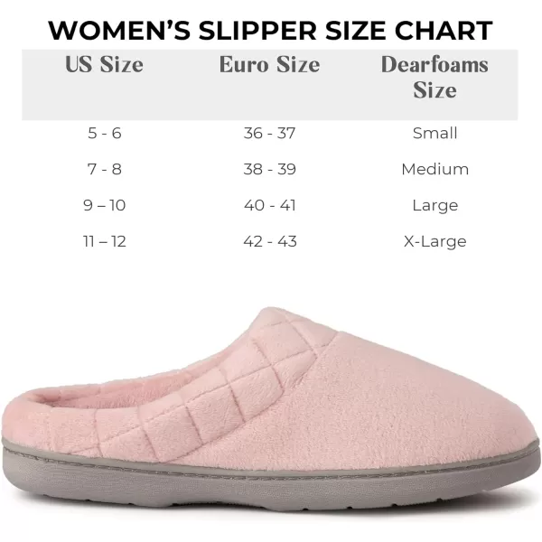 Dearfoams womens Indoor/Outdoor Memory Foam Darcy Microfiber Velour Clog, Wide Widths