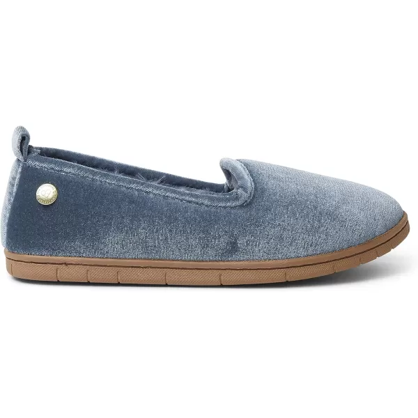 Dearfoams womens Rachel Shiny Velour Closed Back