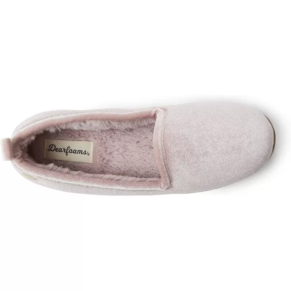 Dearfoams womens Rachel Shiny Velour Closed Back