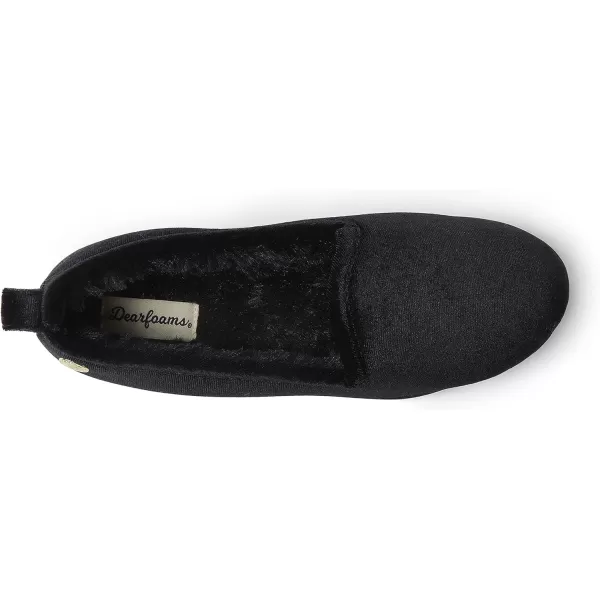 Dearfoams womens Rachel Shiny Velour Closed Back