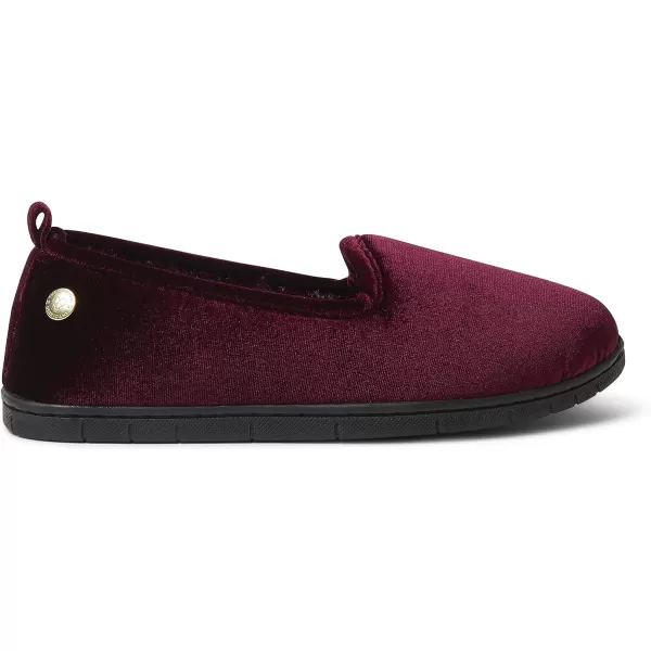 Dearfoams womens Rachel Shiny Velour Closed Back