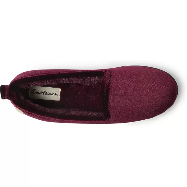 Dearfoams womens Rachel Shiny Velour Closed Back