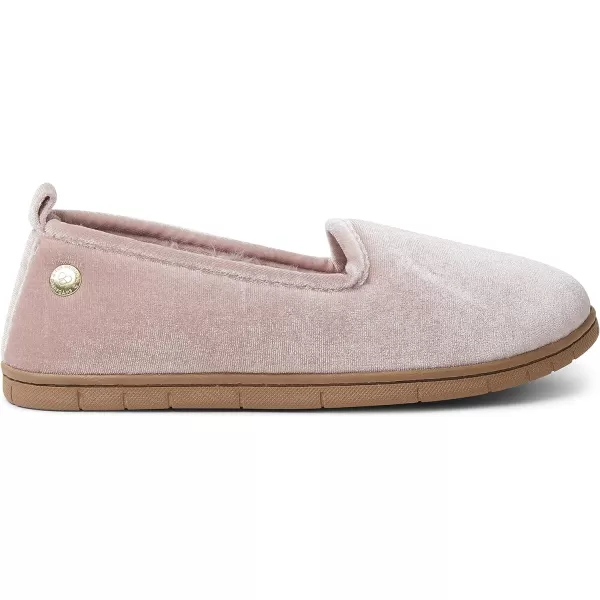 Dearfoams womens Rachel Shiny Velour Closed Back