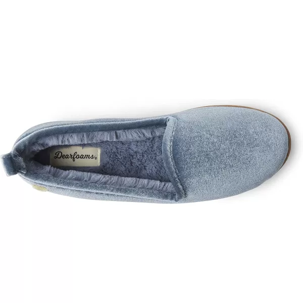 Dearfoams womens Rachel Shiny Velour Closed Back