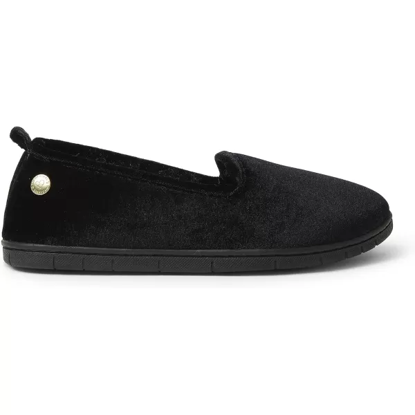 Dearfoams womens Rachel Shiny Velour Closed Back