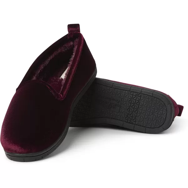 Dearfoams womens Rachel Shiny Velour Closed Back