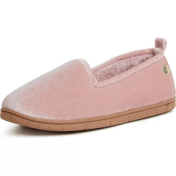 Dearfoams womens Rachel Shiny Velour Closed Back