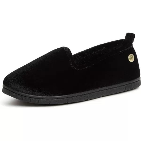Dearfoams womens Rachel Shiny Velour Closed Back