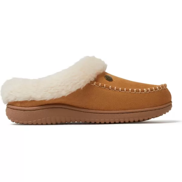 Dearfoams womens Atley Indoor Outdoor House Shoe Fuzzy Memeory Foam Clog