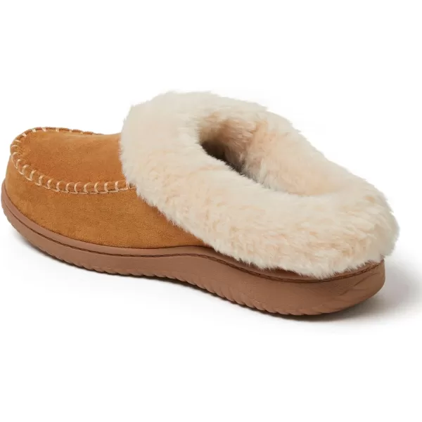 Dearfoams womens Atley Indoor Outdoor House Shoe Fuzzy Memeory Foam Clog