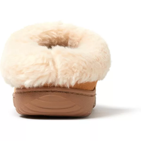 Dearfoams womens Atley Indoor Outdoor House Shoe Fuzzy Memeory Foam Clog