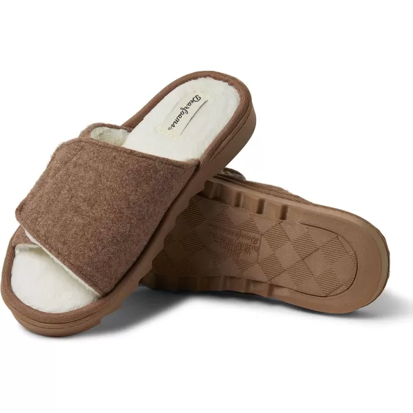 Dearfoams womens Norma Adjustable Wool Slide
