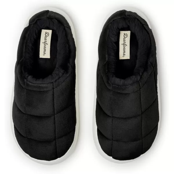 Dearfoams womens Quilted Cloud Puff Lightweight Cozy Shea Clog With Platform Cushioned Outsole