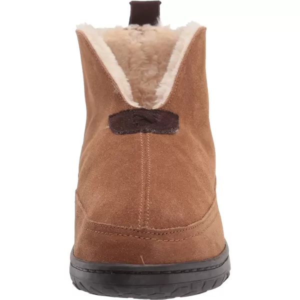 Dearfoams Mens Suede Boot SlipperChestnut