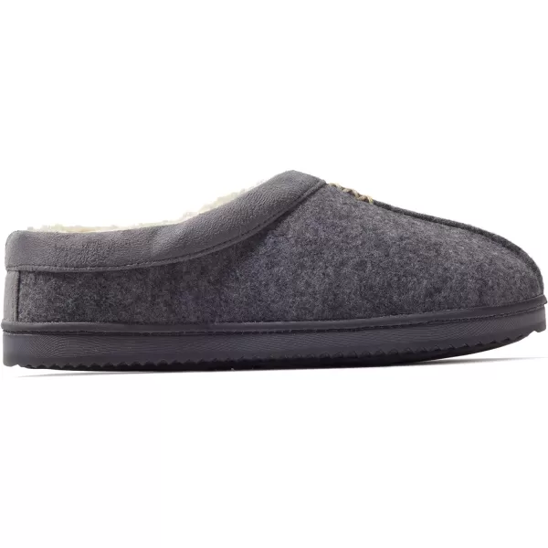 Dearfoams Womens Wren High Vamp Clog IndoorOutdoor Memory Foam House ShoeLight Heather Grey
