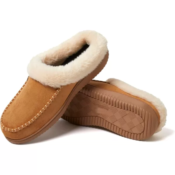 Dearfoams Mens Baro Indoor Outdoor House Shoe Memeory Foam Clog SlipperWhiskey