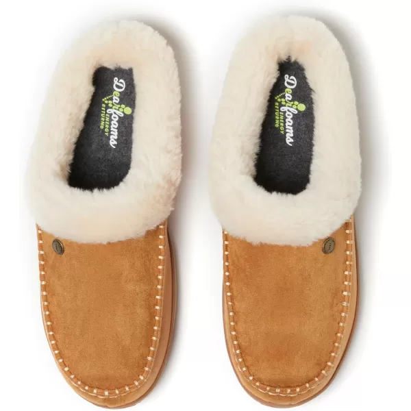 Dearfoams Mens Baro Indoor Outdoor House Shoe Memeory Foam Clog SlipperWhiskey