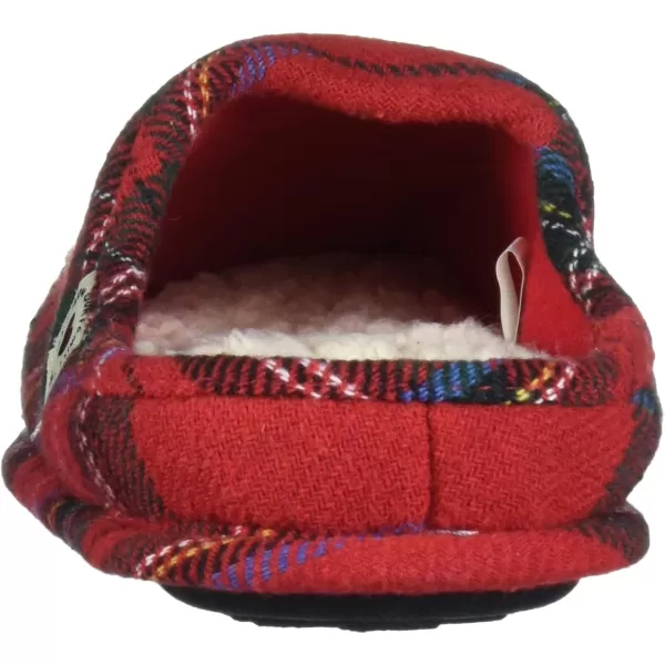 Dearfoams UnisexAdult Family Collection Grand Bear Plaid Clog SlipperTartan Plaid