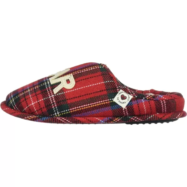 Dearfoams UnisexAdult Family Collection Grand Bear Plaid Clog SlipperTartan Plaid