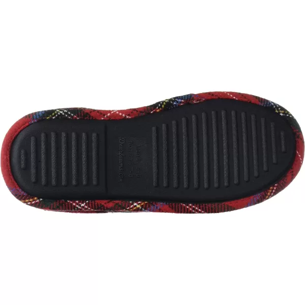 Dearfoams UnisexAdult Family Collection Grand Bear Plaid Clog SlipperTartan Plaid
