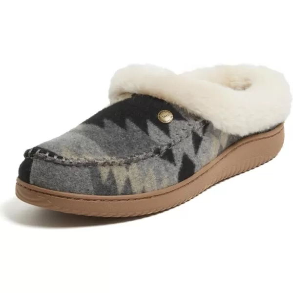 Dearfoams Mens Baro Indoor Outdoor House Shoe Memeory Foam Clog SlipperGrey Combo