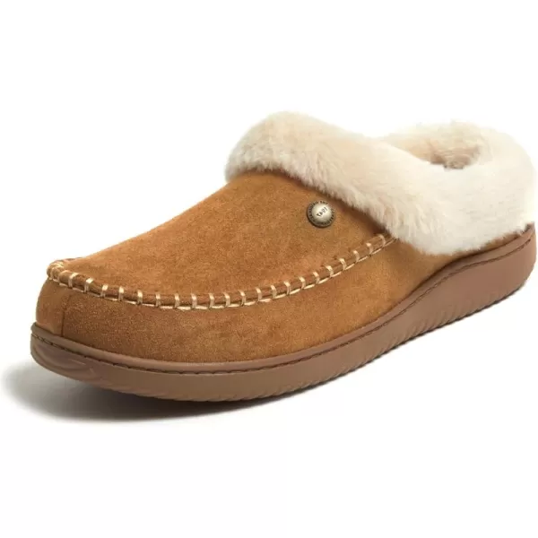 Dearfoams Mens Baro Indoor Outdoor House Shoe Memeory Foam Clog SlipperWhiskey