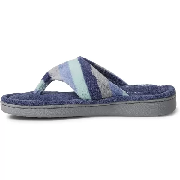 imageDearfoams Womens Melanie Terry Thong SlipperBlue Multi