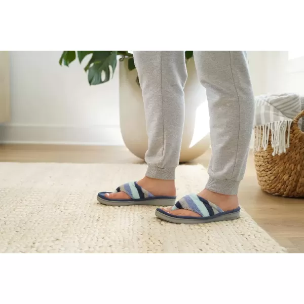 imageDearfoams Womens Melanie Terry Thong SlipperBlue Multi