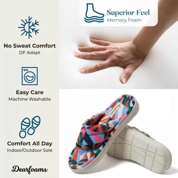 imageDearfoams Womens Melanie Terry Thong SlipperBright Print