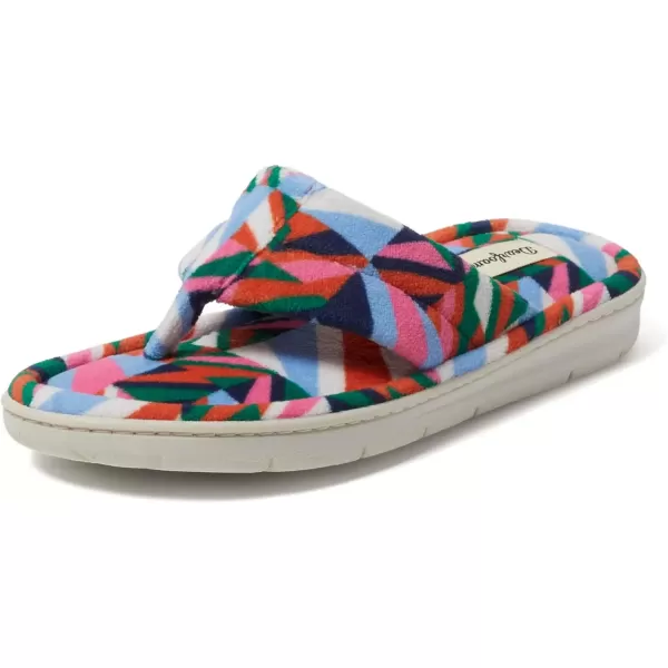 imageDearfoams Womens Melanie Terry Thong SlipperBright Print