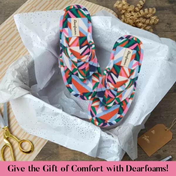 imageDearfoams Womens Melanie Terry Thong SlipperBright Print