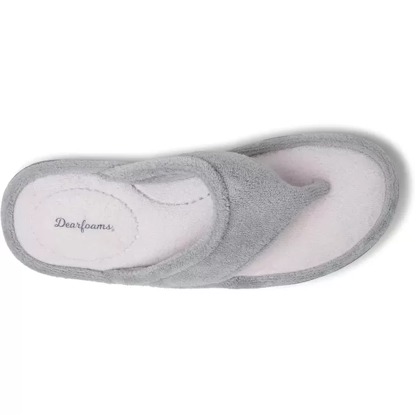 imageDearfoams Womens Melanie Terry Thong SlipperSleet
