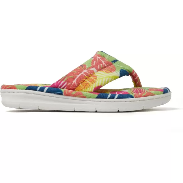 imageDearfoams Womens Melanie Terry Thong SlipperTropical Print
