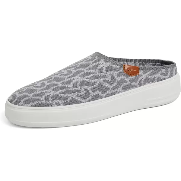 imageDearfoams Womens Original Comfort Annie Clog SneakerGrey Knit