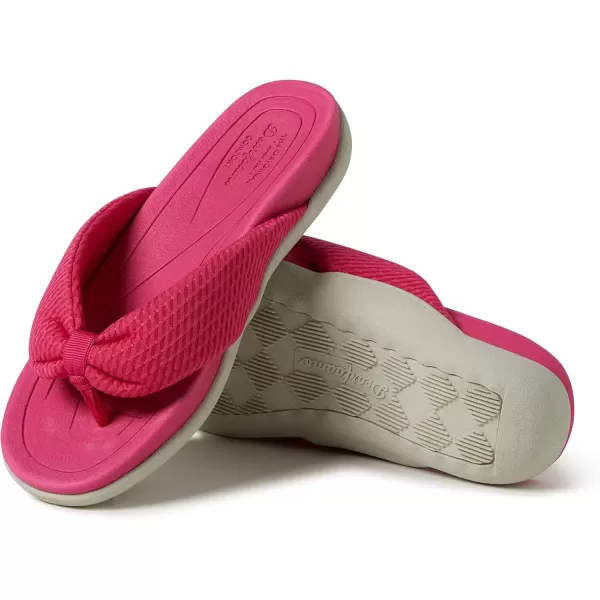 imageDearfoams Womens Original Comfort Olivia Thong Flip Flop Sandal with Arch SupportPink