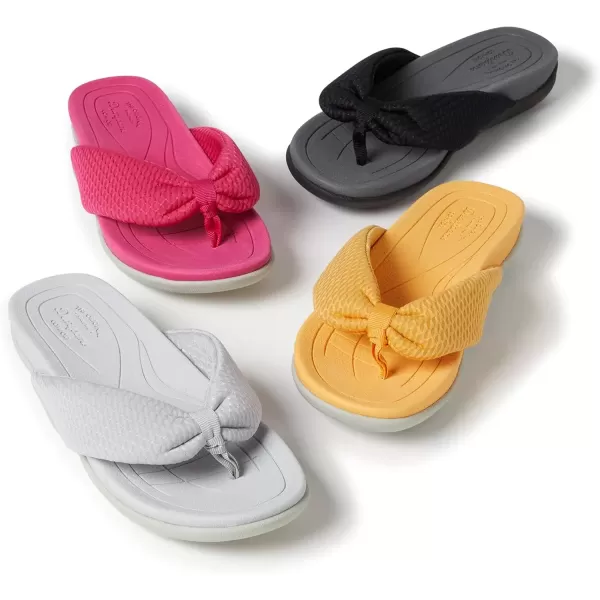 imageDearfoams Womens Original Comfort Olivia Thong Flip Flop Sandal with Arch SupportPink