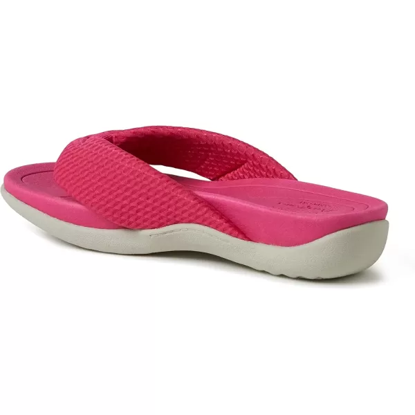 imageDearfoams Womens Original Comfort Olivia Thong Flip Flop Sandal with Arch SupportPink