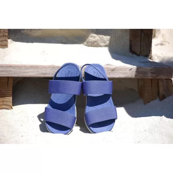 imageDearfoams Womens Original Comfort Sloane Backstrap Casual Open Toe SandalBlack