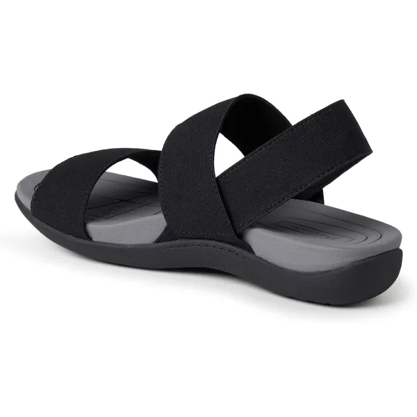 imageDearfoams Womens Original Comfort Sloane Backstrap Casual Open Toe SandalBlack