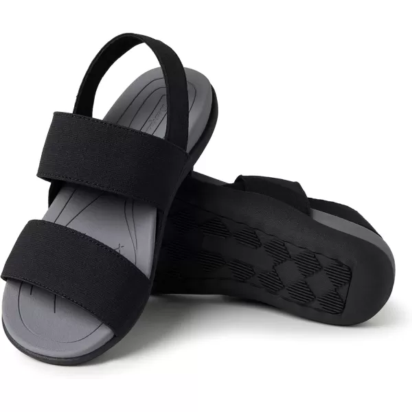 imageDearfoams Womens Original Comfort Sloane Backstrap Casual Open Toe SandalBlack