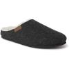imageDearfoams Mens Microwool Clog with Molded Footbed SlipperBlack