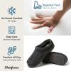imageDearfoams Mens Thompson Memory Foam IndoorOutdoor Clog SlipperBlue Plaid