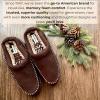 imageDearfoams Mens Thompson Memory Foam IndoorOutdoor Clog SlipperChestnut Perforated