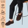 imageDearfoams Mens Thompson Memory Foam IndoorOutdoor Clog SlipperDark Heather Grey Wool