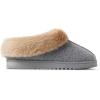 imageDearfoams Womens Chloe Soft Knit Clog SlipperLight Heather Grey
